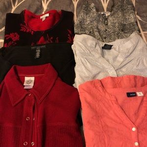Lot of 6 sweaters/dress shirts